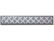 Part No: 6636pb132  Name: Tile 1 x 6 with Silver Tread Plate Pattern (Sticker) - Set 60112