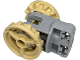 Part No: 69788c01  Name: Technic Large Rotation Joint Socket with Pin Hole and 2 Axle Holes with Tan Gears (69787 / 69788)
