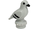Part No: 7188pb01  Name: Bird, Pigeon with Molded Black Eyes, Beak and Feathers Pattern