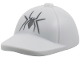 Part No: 7314pb01  Name: Minifigure, Headgear Cap - Short Smooth Curved Bill with Seams and Button on Top with Black Spider Pattern