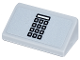 Part No: 85984pb427  Name: Slope 30 1 x 2 x 2/3 with Black, White, and Silver Phone Keypad Pattern (Sticker) - Set 21347