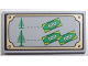 Part No: 87079pb0104  Name: Tile 2 x 4 with Trees and Money Pattern (Sticker) - Set 10216