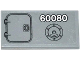 Part No: 87079pb0238  Name: Tile 2 x 4 with Hatch Door, '60080' and Filler Cap Pattern (Sticker) - Set 60080