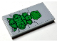 Part No: 87079pb0758  Name: Tile 2 x 4 with Green Seat on Light Bluish Gray Background Pattern (Sticker) - Set 76097