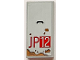Part No: 87079pb1535  Name: Tile 2 x 4 with Red 'JP12' and Medium Nougat Mud Pattern (Sticker) - Set 76958