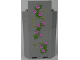 Part No: 87421pb040L  Name: Panel 3 x 3 x 6 Corner Wall without Bottom Indentations with Bricks and Ivy Trunks with 10 Magenta Flowers Pattern 1 (Sticker) - Set 41055