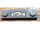 Part No: 92593pb048  Name: Plate, Modified 1 x 4 with 2 Studs without Groove with 'H4RL3Y' Pattern (Sticker) - Set 70921