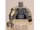 Part No: 973pb0663c01  Name: Torso Robot with Panels and Gauges Pattern / Light Bluish Gray Arm and Dark Bluish Gray Hand Left / Metallic Silver Mech Arm and Pearl Light Gray Claw Right