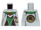 Part No: 973pb1581  Name: Torso Ninjago Robe with Green Sash, Asian Characters and Gold Snake Emblem Pattern