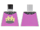 Part No: 973pb4866  Name: Torso Chain Mail Collar, Light Purple Surcoat, Bright Light Yellow Crown Pattern