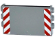 Part No: 98280pb04  Name: Panel 1 x 6 x 3 with Studs on Sides with Red and White Danger Stripes Pattern (Stickers) - Set 60075