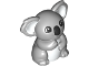 Part No: bb1286pb01  Name: Duplo Koala with White Stomach and Ears and Black Nose and Eyes Pattern