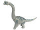 Part No: brach01  Name: Dinosaur Brachiosaurus with Sand Blue Stripes