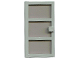 Part No: x39c02  Name: Door 1 x 4 x 6 with 3 Panes and Square Handle with Fixed Trans-Brown Glass