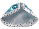 Part No: 54537  Name: Belville, Clothes Cloak for King with White and Black Satin Trim and Stiff Collar