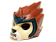 Part No: 11129pb01  Name: Minifigure, Headgear Mask Lion with Tan Face and Dark Blue Headpiece Pattern