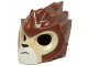 Part No: 11129pb08  Name: Minifigure, Headgear Mask Lion with Tan Face and Crooked Frown Pattern