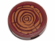 Part No: 14769pb345  Name: Tile, Round 2 x 2 with Bottom Stud Holder with Tree Stump / Wood Grain Pattern (Sticker) - Set 41424
