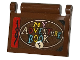 Part No: 24093pb062  Name: Minifigure, Utensil Book Cover with Multicolored 'MY ADVENTURE BOOK', Red Spine and Light Nougat Oval Pattern (Sticker) - Set 43217