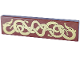 Part No: 2431pb0043  Name: Tile 1 x 4 with Gold Viking Snakes Pattern