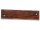 Part No: 2431pb0346  Name: Tile 1 x 4 with Wood Grain and 2 Silver Nails Pattern (Sticker) - Set 60046