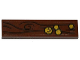 Part No: 2431pb0358  Name: Tile 1 x 4 with Wood Grain and 4 Gold Coins (3 Small / 1 Large) Pattern (Sticker) - Set 79008