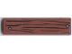 Part No: 2431pb0564  Name: Tile 1 x 4 with Wood Grain and 2 Dark Bluish Gray Nails on Reddish Brown Background Pattern (Sticker) - Set 60071