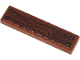 Part No: 2431pb0633  Name: Tile 1 x 4 with Wood Grain and 4 Screws on Reddish Brown Background Pattern (Sticker) - Set 71705