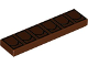 Part No: 2431pb544  Name: Tile 1 x 4 with 6 Black Utility Pouches Pattern (BrickHeadz Boba Fett Belt)