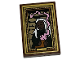 Part No: 26603pb270  Name: Tile 2 x 3 with Picture of Woman with Potion and Bright Pink Smoke in Gold Frame Pattern (Sticker) - Set 40577