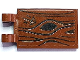 Part No: 30350bpb191  Name: Tile, Modified 2 x 3 with 2 Open O Clips with Wood Grain, Black Knot Hole, Arrow and 'IK' Pattern (Sticker) - Set 70425
