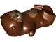 Part No: 3592pb01  Name: Sea Otter, Friends, Lying on Back with Black Nose and Medium Nougat Fur Pattern