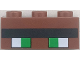 Part No: 3622pb158  Name: Brick 1 x 3 with Minecraft Pixelated Green Eyes with Black Outline and Unibrow Pattern