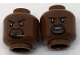 Part No: 3626pb1787  Name: Minifigure, Head Dual Sided Black Eyebrows, Black Goatee, Firm Grin / Tense Pattern