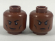 Part No: 3626pb2046  Name: Minifigure, Head Dual Sided Black Eyebrows and Cheek Lines, Smirk with Raised Eyebrow / Firm Expression Pattern