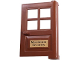 Part No: 3861pb01  Name: Door 1 x 4 x 5 with 4 Panes and 'Maximum Security' Pattern (Sticker) - Set 7785