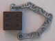 Part No: 54980c01  Name: Duplo, Brick 2 x 2 with Light Bluish Gray Boat Anchor Chain 10L