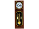 Part No: 69729pb182  Name: Tile 2 x 6 with Grandfather Clock with White Clock Face, Yellow Chains, Pendulum and Weights Pattern (Sticker) - Set 42654