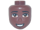 Part No: 84076  Name: Mini Doll, Head Friends Male Large with Medium Nougat Eyes, Black Eyebrows and Open Smile Pattern