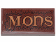 Part No: 87079pb0797  Name: Tile 2 x 4 with 'MONS' and Fur Pattern (Sticker) - Set 30628