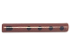 Part No: 87994pb02  Name: Bar   3L with Black Extended Half Circle and Dots Pattern (Musical Instrument, Flute)
