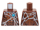 Part No: 973pb1634  Name: Torso Chima Bare Chest with Spider Web and Blue Round Jewel (Chi) Pattern