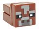 Part No: minecow06  Name: Minecraft Cow, Micromob - Brick Built