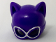 Part No: 27326pb01  Name: Minifigure, Headgear Mask Catwoman with Silver Goggles Pattern