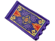 Part No: 34732pb04  Name: Panel 1 x 4 x 6 Wavy with Gold, Red and Medium Lavender Magic Carpet Pattern on Both Sides (Stickers) - Set 43208