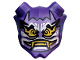 Part No: 35636pb01  Name: Minifigure, Visor Mask Ninjago Oni with Mask of Hatred with Closed Mouth Pattern