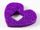 Part No: 66826  Name: Felt Fabric 4 x 3 Heart Thick with Square Hole