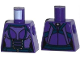 Part No: 973pb1764  Name: Torso Female Purple Armor with Dark Blue Belt Pattern