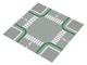 Part No: 2361p01  Name: Baseplate, Road 32 x 32 7-Stud Crossroads with Road and Crosswalks Pattern