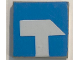Part No: 3068pb0151  Name: Tile 2 x 2 with White Tool Sledgehammer on Blue Background Pattern (Sticker) - Set 6378
